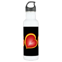 Con mucho amor Rojo Amarillo Moderno Corazones Art