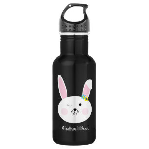 Botella de agua con nombre de Conejo Conejo Conejo