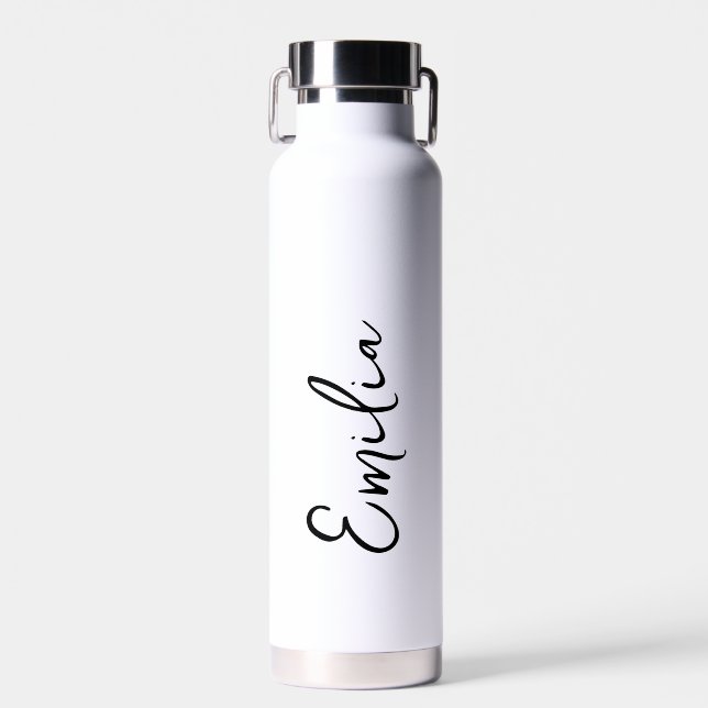 Botella de agua con nombre personalizado (Delantero)