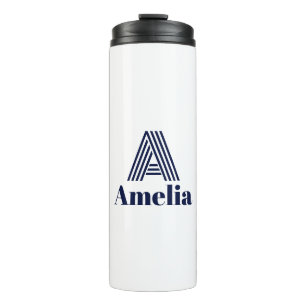 Botella de agua con nombre personalizado