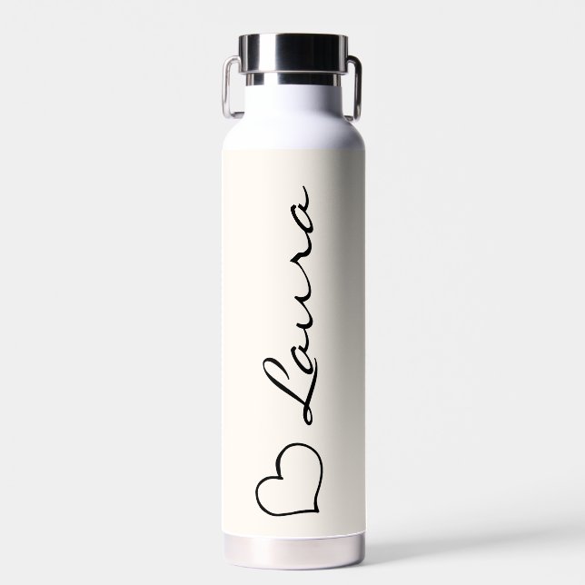 Botella de agua con regalo personalizado de escrit (Delantero)