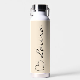 Botella de agua con regalo personalizado de escrit