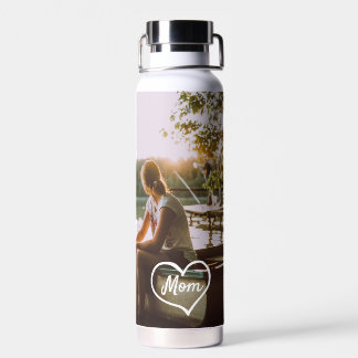 Botella de agua con regalo personalizado de foto d