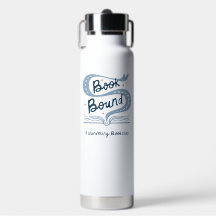 Botella de agua con tapa de libro