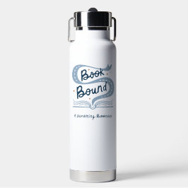 Botella de agua con tapa de libro