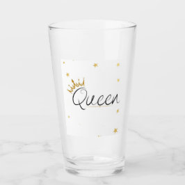 Botella de agua con tipografía de Reina Corona de