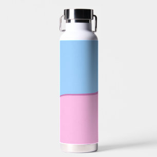 Botella de agua con torsión de dos tonos