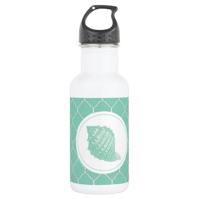 Botella De Agua Concha costera moderna de época (Anverso)