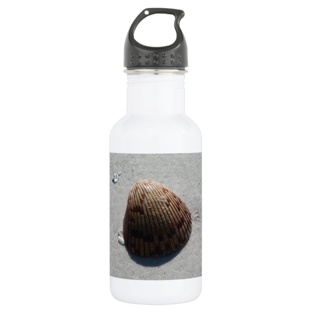 Botella De Agua Concha marina romántica en la playa de Florida (Anverso)