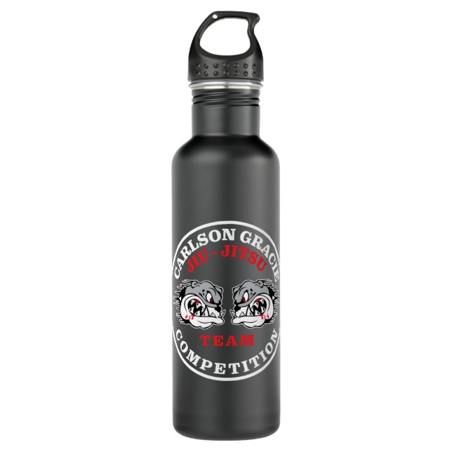 Botella De Agua Concurso de logotipo del equipo Carlson Gracie (Anverso)