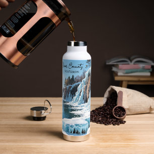 Botella De Agua Condado de Door Wisconsin Invierno 