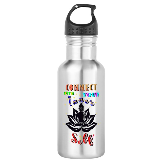 Botella De Agua Conéctate con tu propio interno (Anverso)