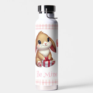 Botella De Agua Conejito lindo del día de San Valentín 