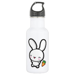 Botella De Agua Conejito y zanahoria de Kawaii
