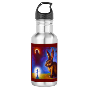Botella De Agua Conejo animal espiritual 3