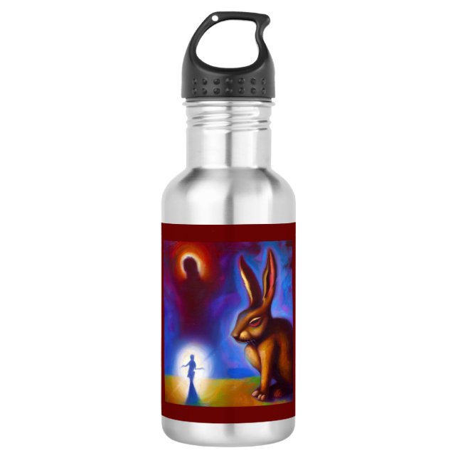 Botella De Agua Conejo animal espiritual 3 (Anverso)