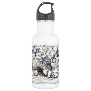 Botella De Agua Conejo Blanco Alice en el País de las Maravillas R