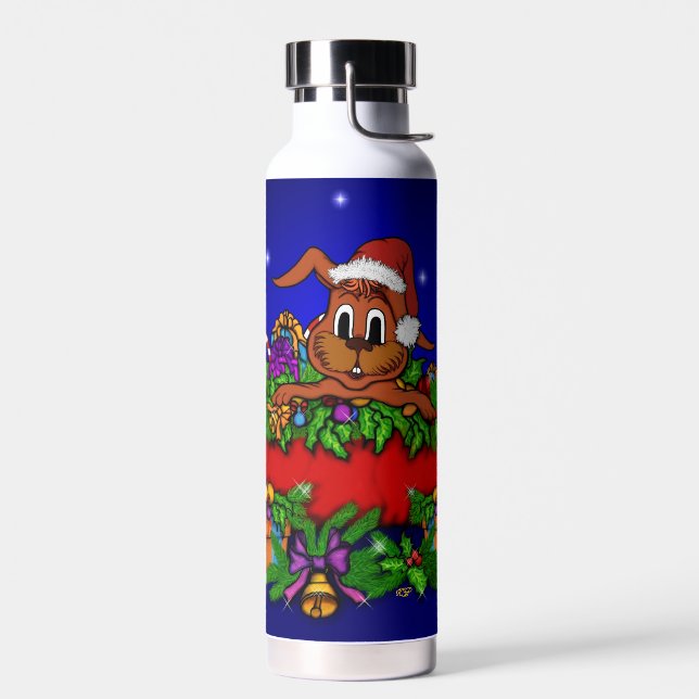 Botella De Agua Conejo de navidades (Izquierdo)
