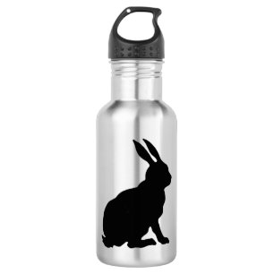 Botella De Agua Conejo de Semana Santa de Conejo Negro