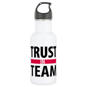 Botella De Agua Confío en el equipo
