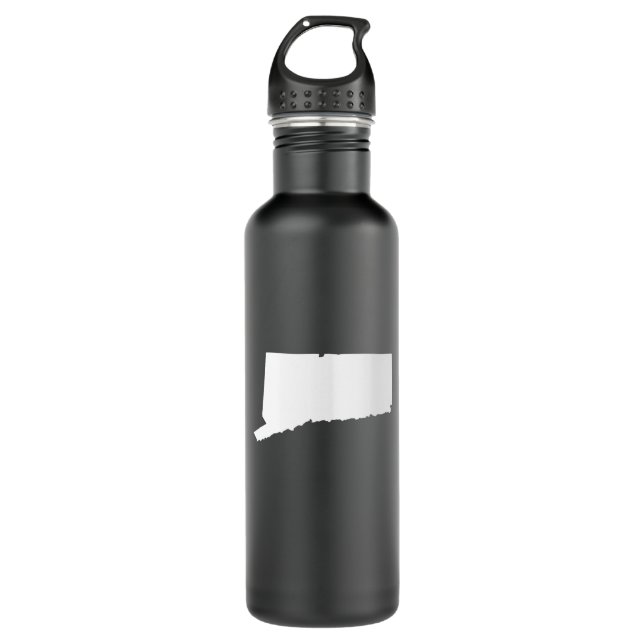 Botella De Agua Connecticut blanca (Anverso)