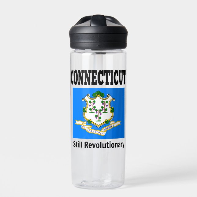 Botella De Agua Connecticut, todavía revolucionario (Delante)