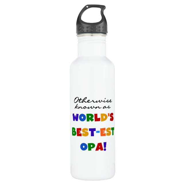 Botella De Agua Conocidas como las mejores camisetas Opa y (Anverso)