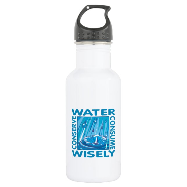 Botella De Agua Conservación del Agua (Anverso)