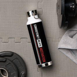 Botella De Agua Consistency Beats Motivation Thor Gym Water Bottle