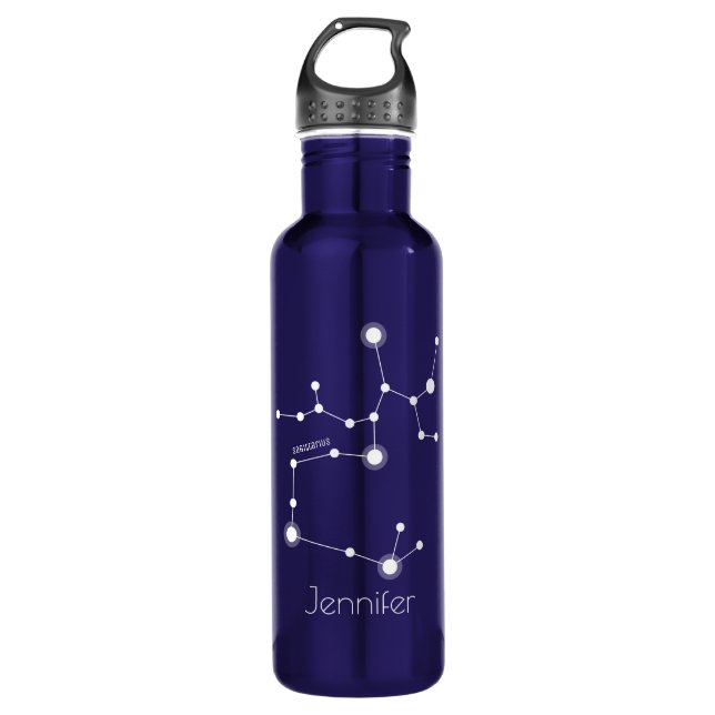 Botella De Agua Constelación zodiaca personalizada (Anverso)