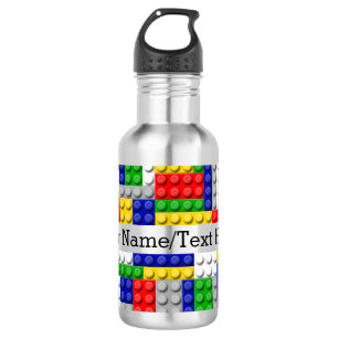 Botella De Agua Construir Blocks Primarios de color Cumpleaños/Fie