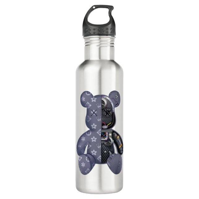 Botella De Agua Contemporary Robot Bear (Anverso)
