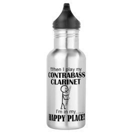 Botella De Agua Contrabass Clarinet Happy Place