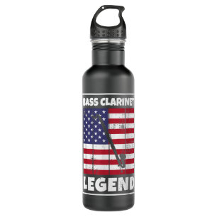 Botella De Agua Contrabass Clarinetista USA American Bass Clarinet