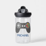 Botella De Agua Controlador de videojuegos Guay Retro Personalizad<br><div class="desc">Diseño personalizado de Guay Retro Video Game Controller.</div>