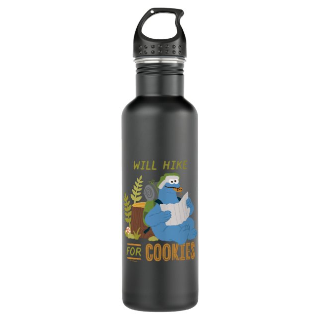 Botella De Agua Cookie Monster | Alquiler De Cookies (Anverso)
