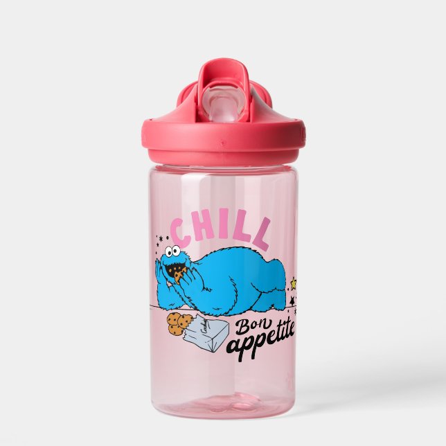 Botella De Agua Cookie Monster | Chill Bon Appetite (Delante)