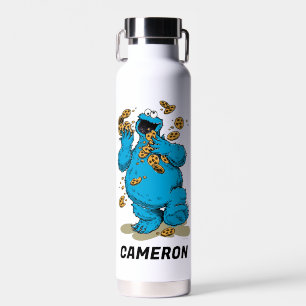 Botella De Agua Cookie Monster Crazy Cookies   Añadir su nombre