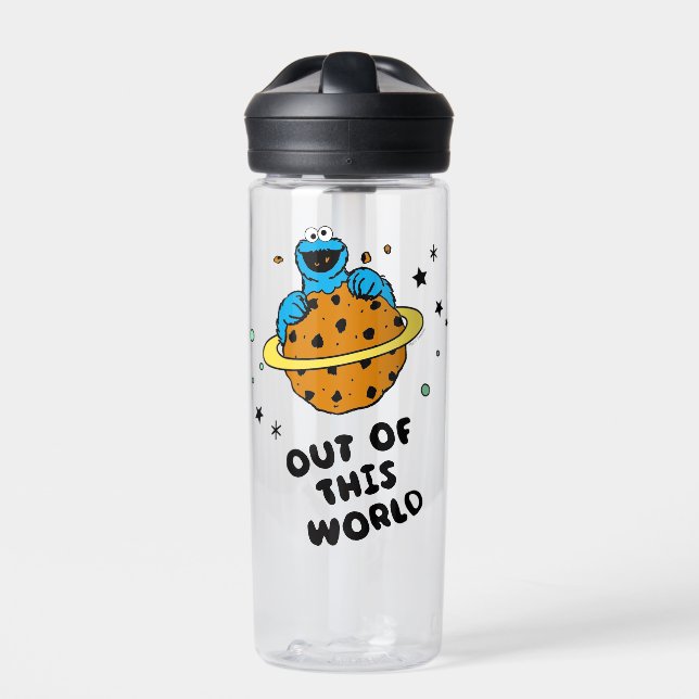 Botella De Agua Cookie Monster | Fuera de este mundo (Delante)