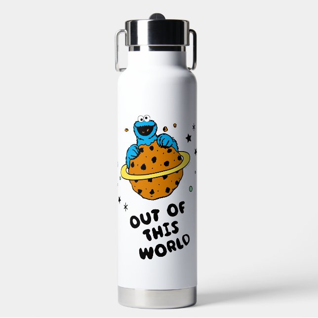 Botella De Agua Cookie Monster | Fuera de este mundo (Frente)