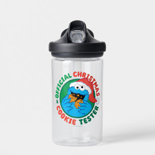 Botella De Agua Cookie Monster Navidades oficiales Cookie Tester