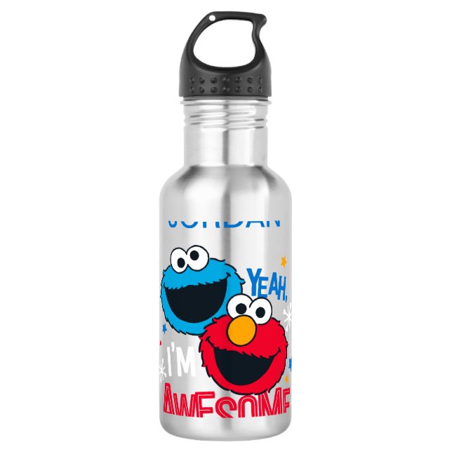 Botella De Agua Cookie Monster y Elmo | Sí, soy increíble (Anverso)