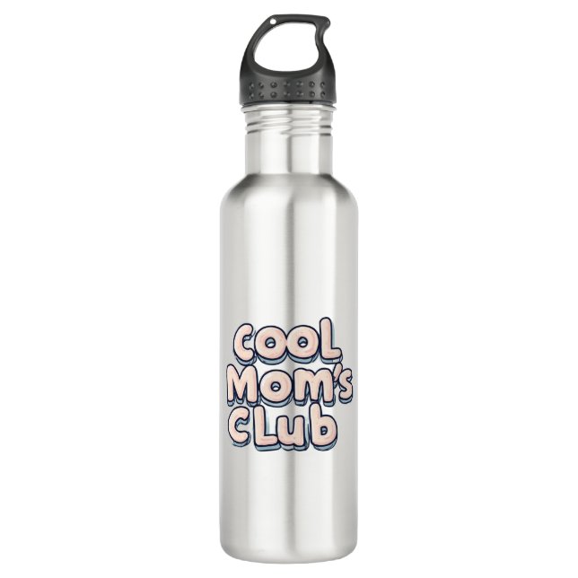 Botella De Agua Cool Mom's Club Funny  (Anverso)