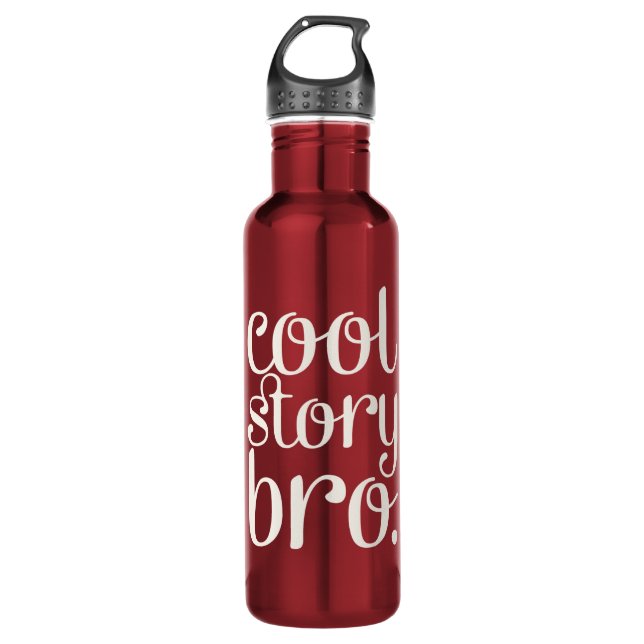 Botella De Agua Cool Story Bro Maroon (Anverso)