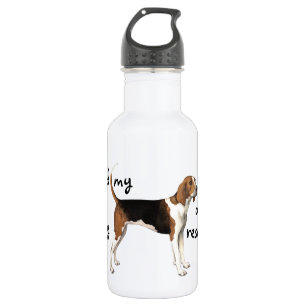 Botella De Agua Coonhound del caminante de Treeing del rescate