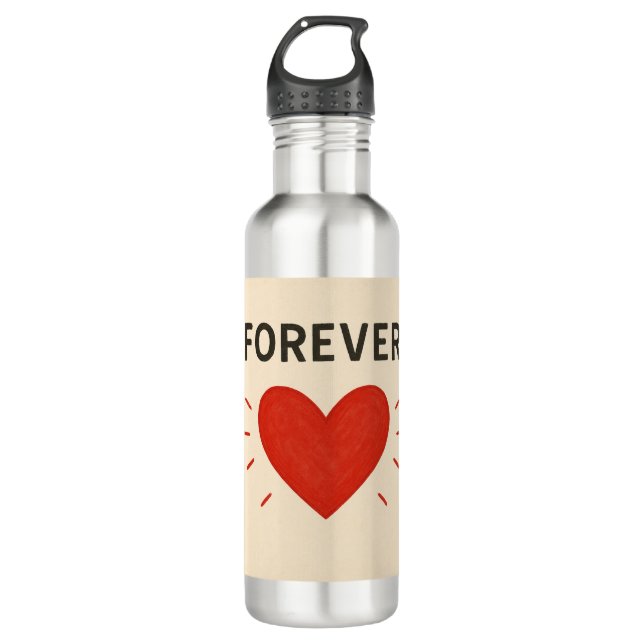 Botella De Agua Copa de amor de Forever (Anverso)
