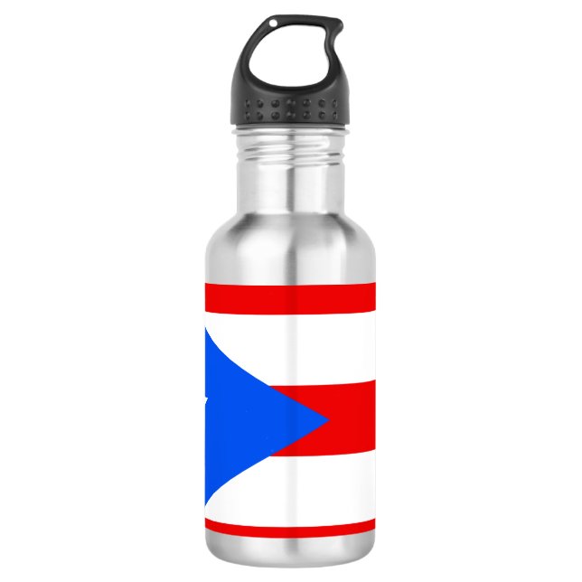 Botella De Agua Copa de papel de bandera de Puerto Rico (Anverso)