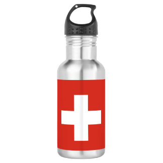 Botella De Agua Copa de papel de la bandera de Suiza