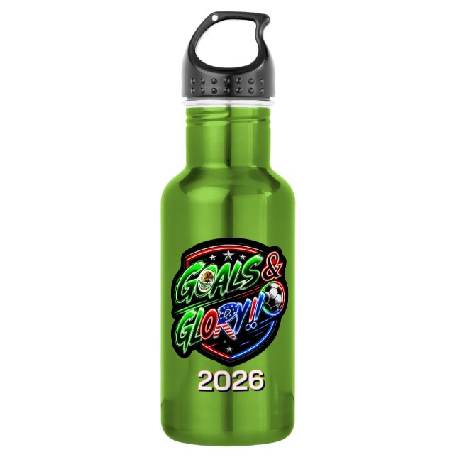 Botella De Agua Copa Mundial 2026 Celebrar (Anverso)