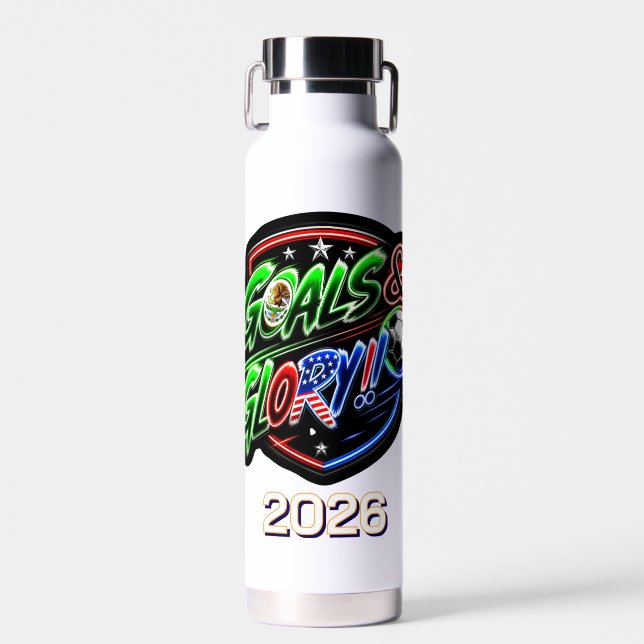 Botella De Agua Copa Mundial 2026 Celebrar (Delantero)